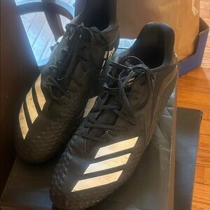 Adidas Black and White Athletic Shoes